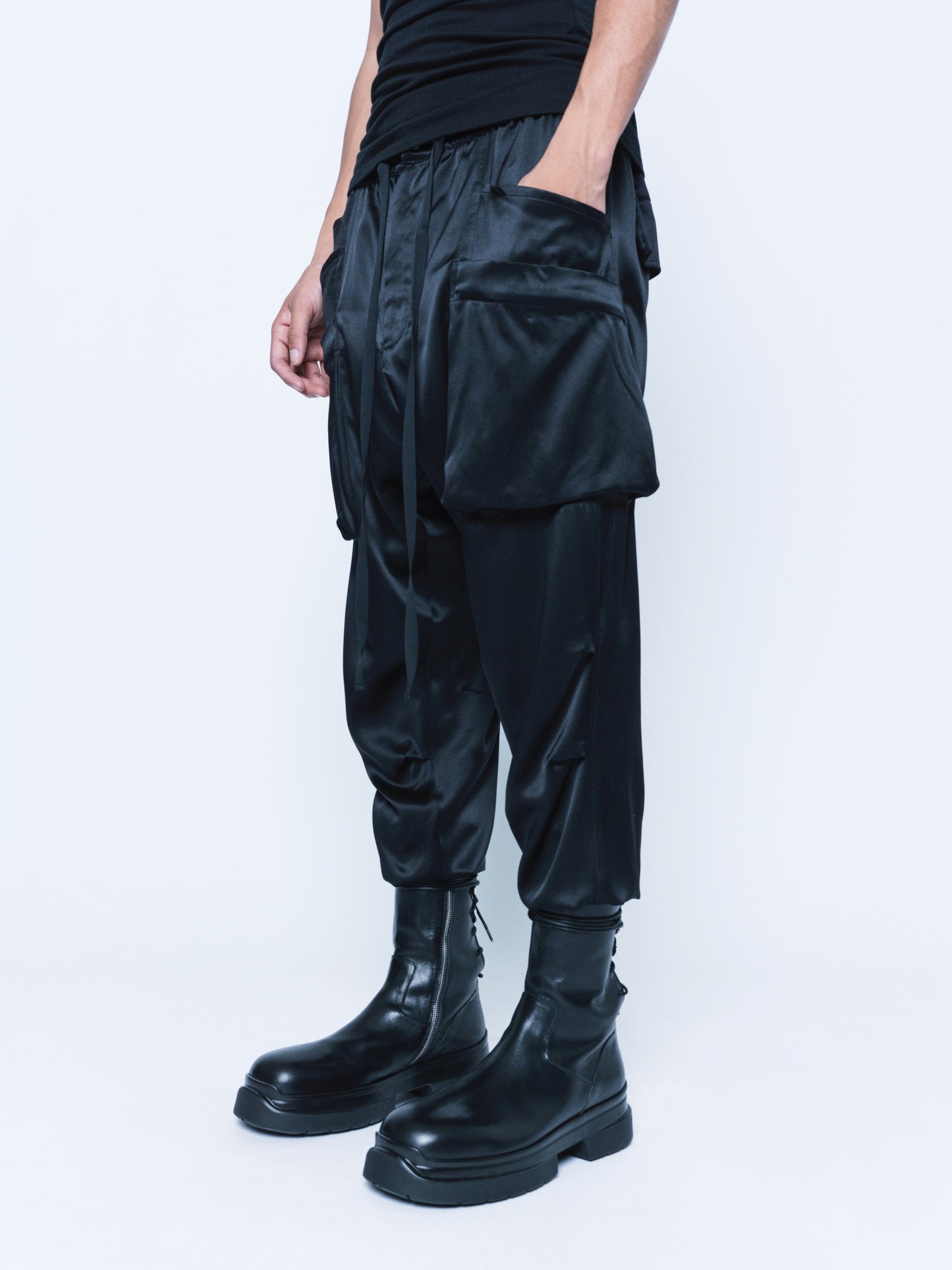 998 Black Silk Joggers Unisex