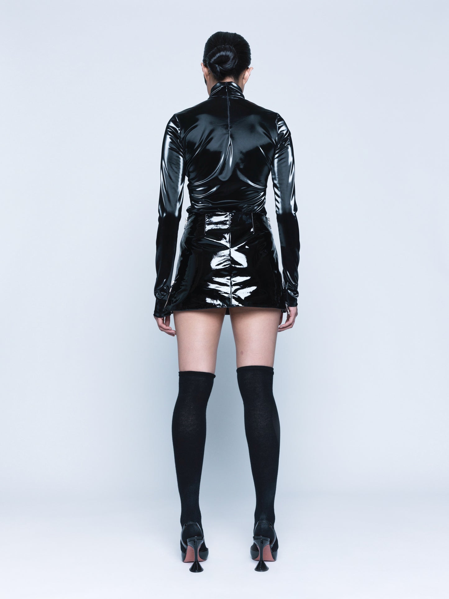 777 Patent Leather Skort