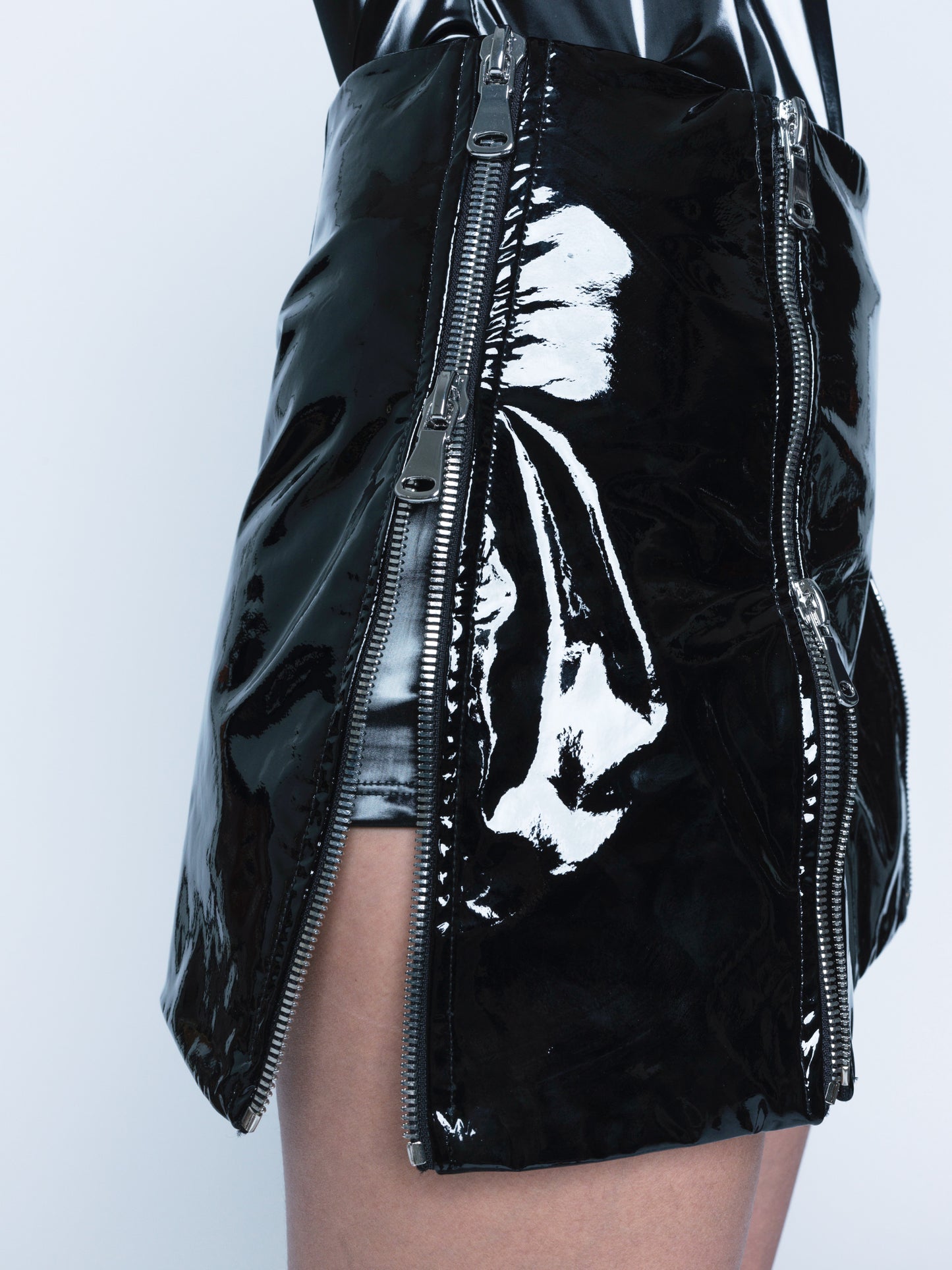 777 Patent Leather Skort