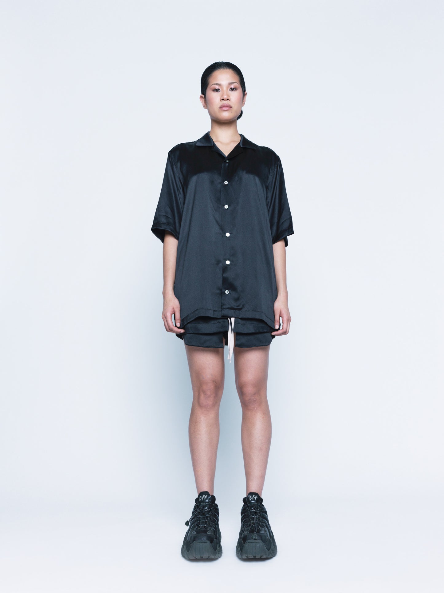 994 Black Silk Cuba-Vera Shirt Unisex