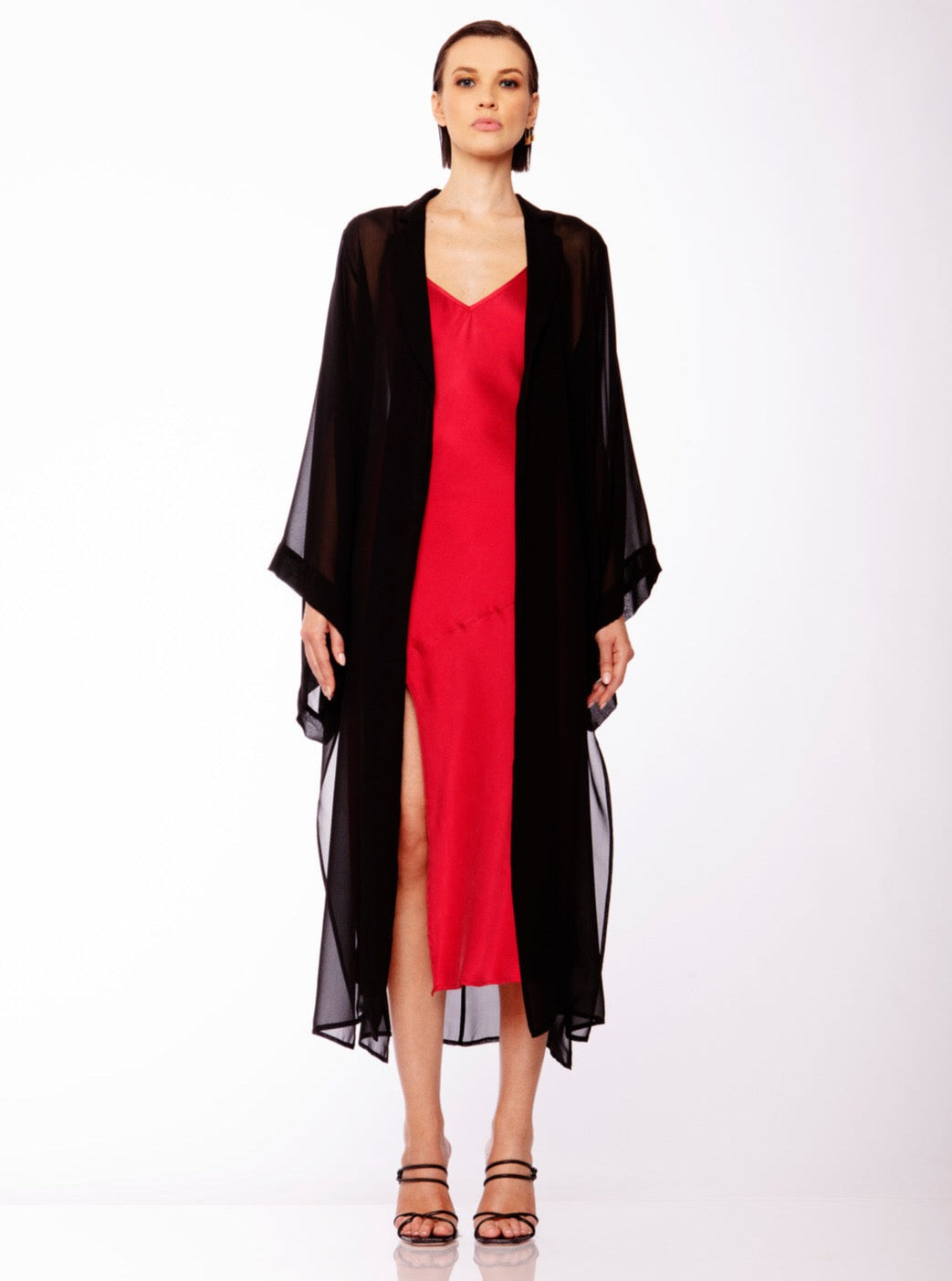 Top Kimono Black