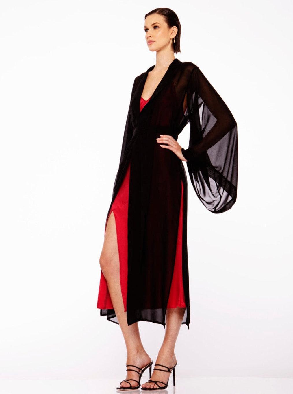 Top Kimono Black