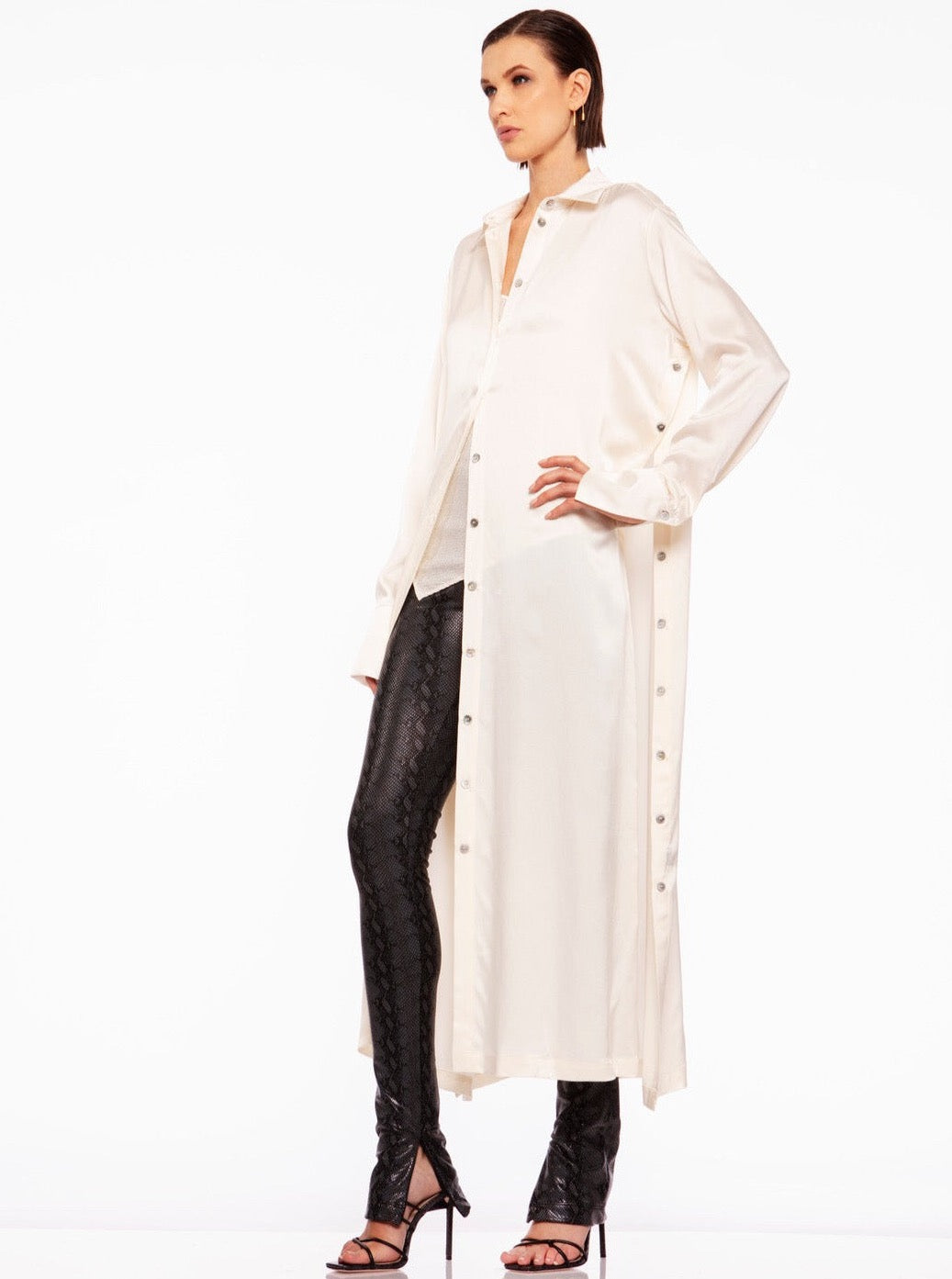 Shirt-Dress Evolution White
