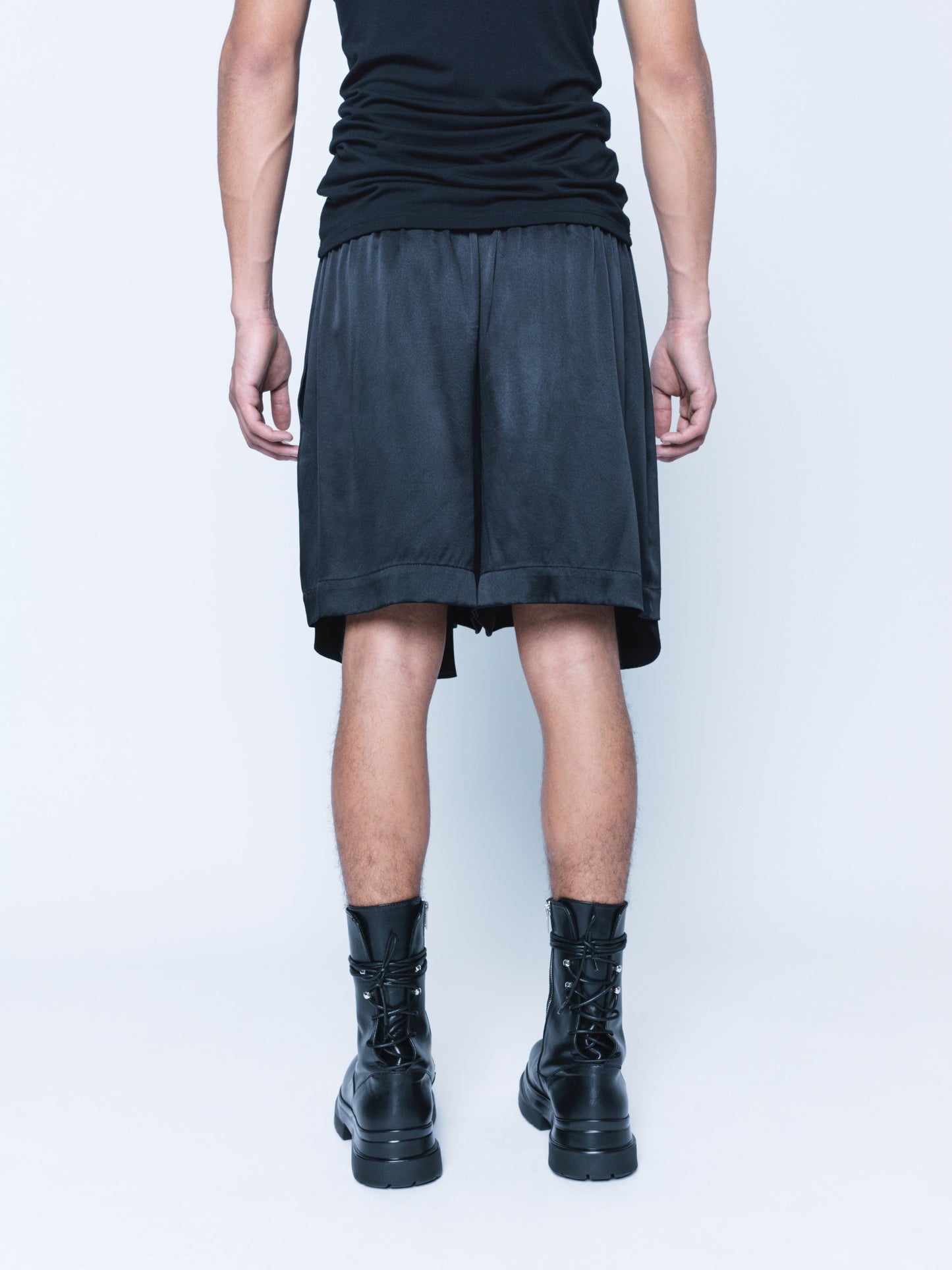 992 Black Silk Shorts Unisex