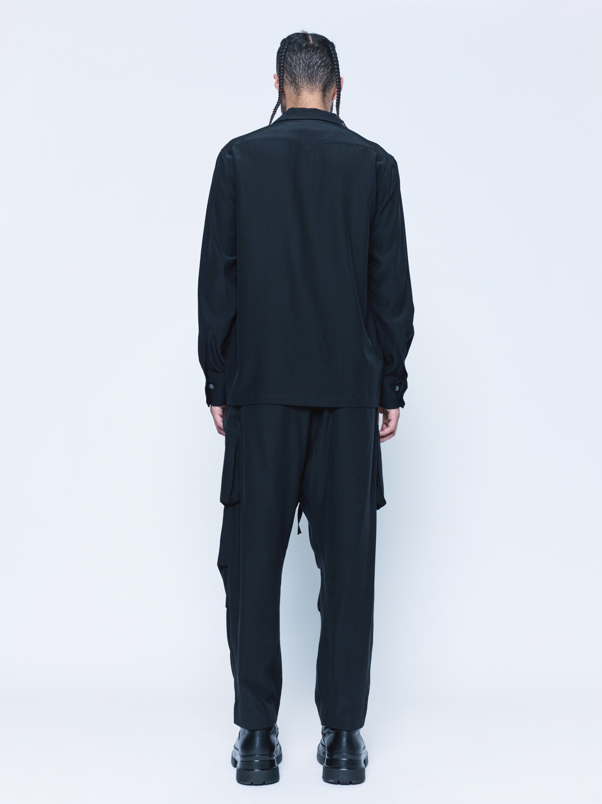 matte black dress shirt James Perse Matte Stretch Poplin Dress Shirt