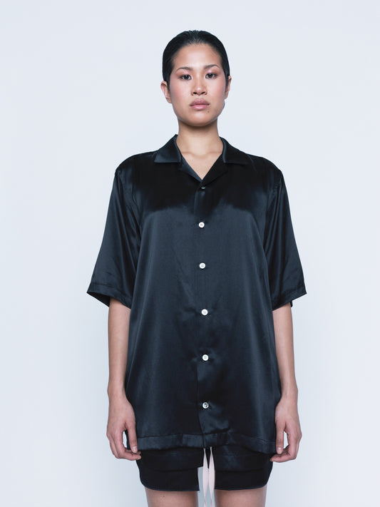 994 Black Silk Cuba-Vera Shirt Unisex